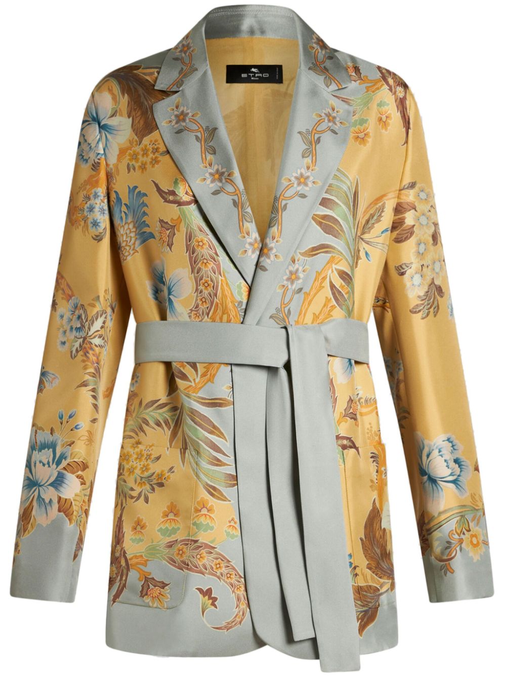 ETRO floral-print silk jacket - Neutrals von ETRO