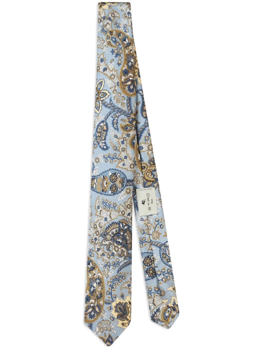 ETRO floral print silk tie - Blue von ETRO