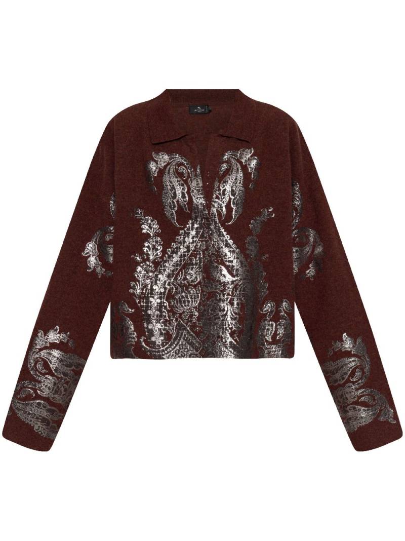 ETRO floral-print sweater - Red von ETRO