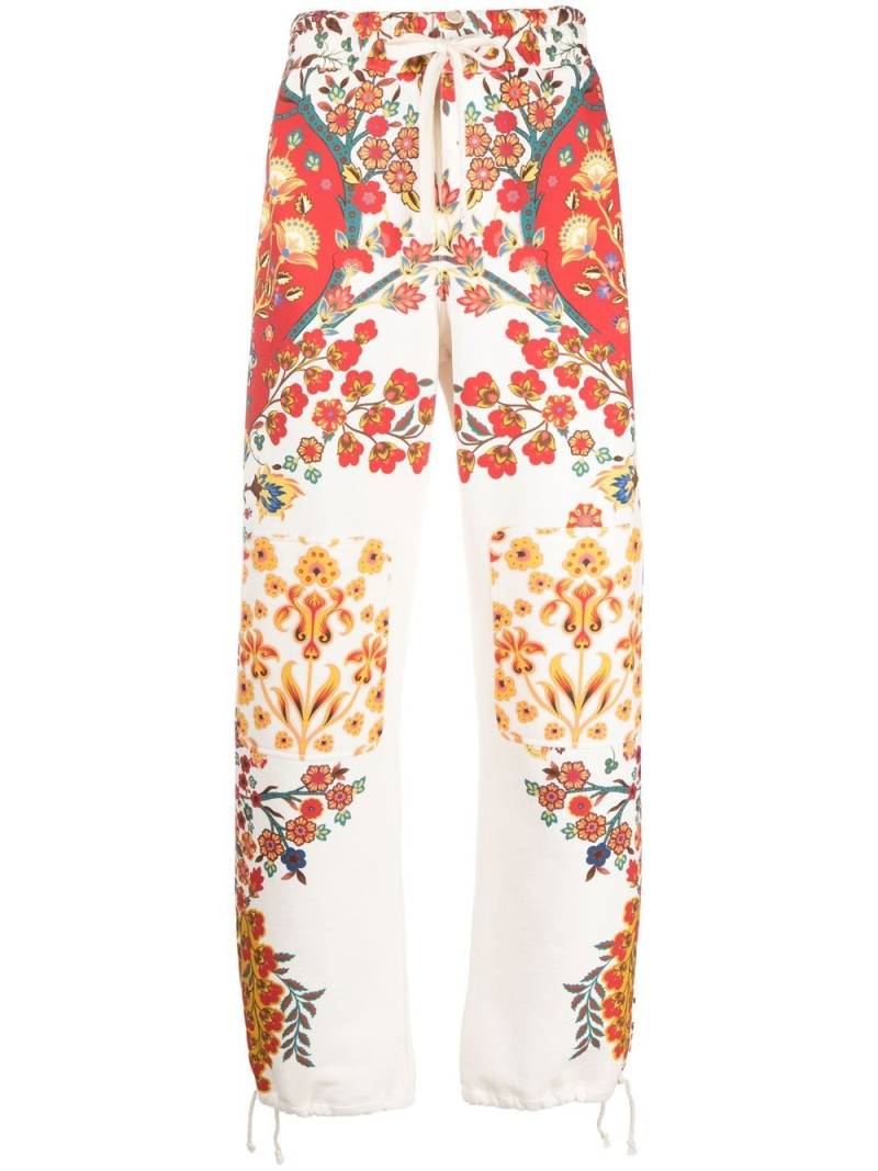 ETRO floral-print track pants - White von ETRO