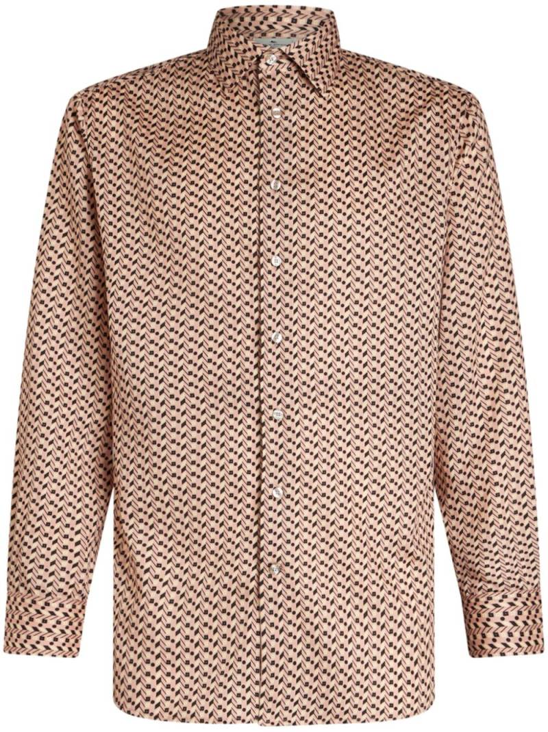 ETRO geometric-pattern long-sleeve shirt - Multicolour von ETRO