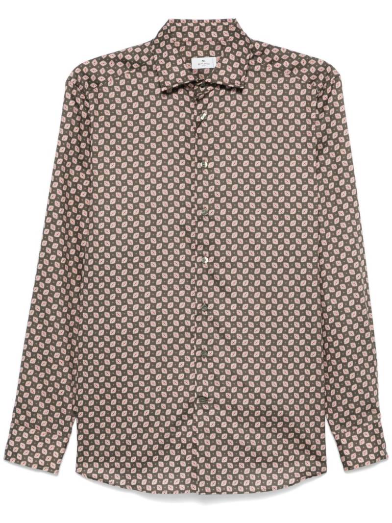 ETRO geometric-print shirt - Brown von ETRO