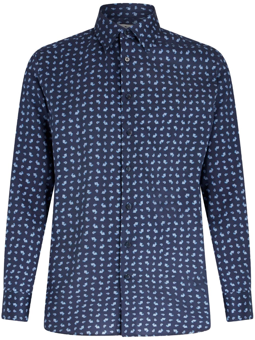 ETRO graphic-print cotton shirt - Blue von ETRO