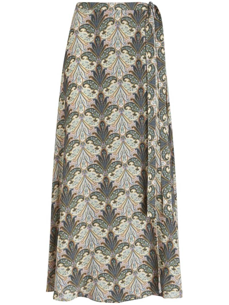 ETRO graphic-print long skirt - Neutrals von ETRO