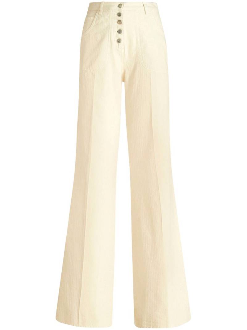 ETRO high-waisted flared jeans - White von ETRO