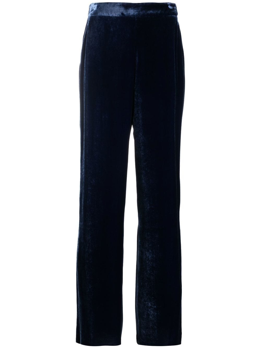 ETRO high-waisted straight-leg trousers - Blue von ETRO