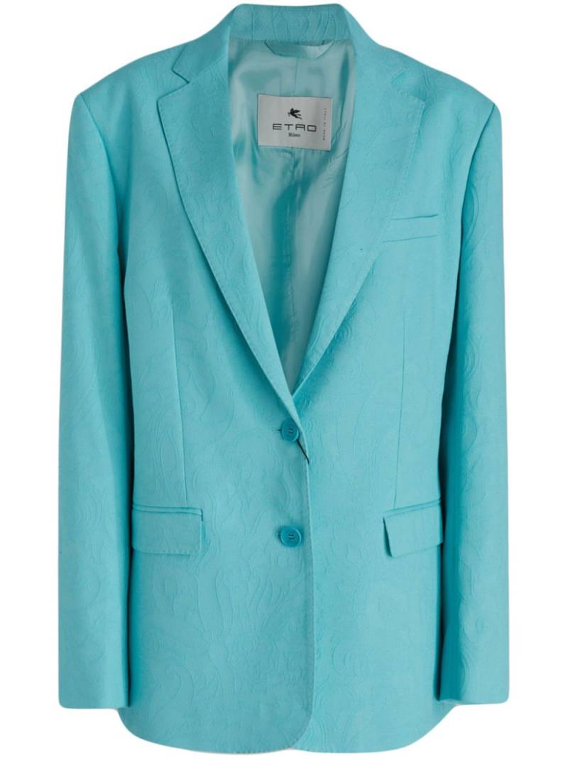 ETRO jacquard blazer - Blue von ETRO