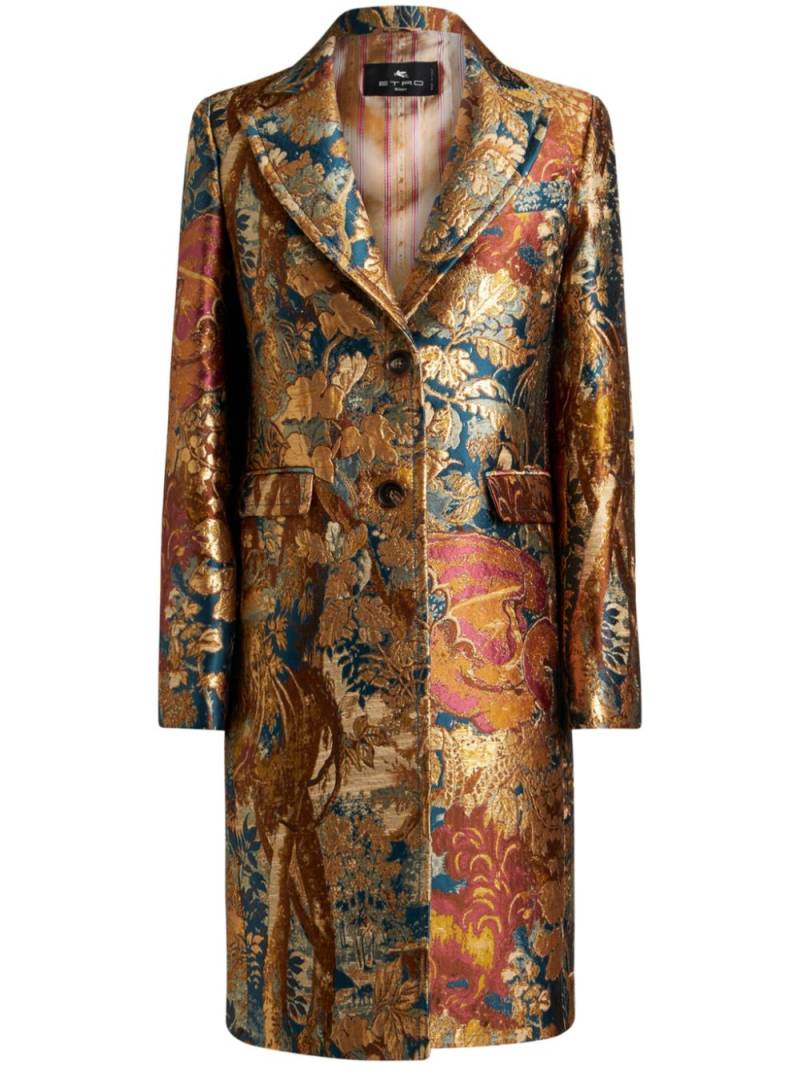 ETRO jacquard coat - Neutrals von ETRO