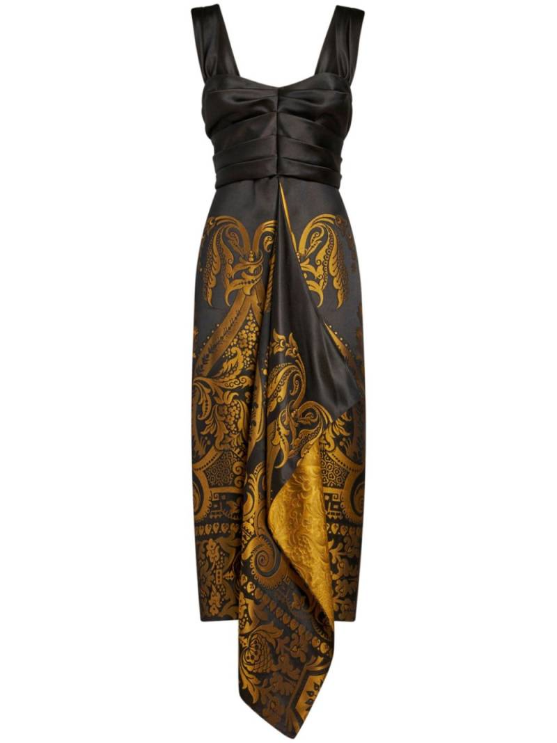 ETRO jacquard midi dress - Black von ETRO