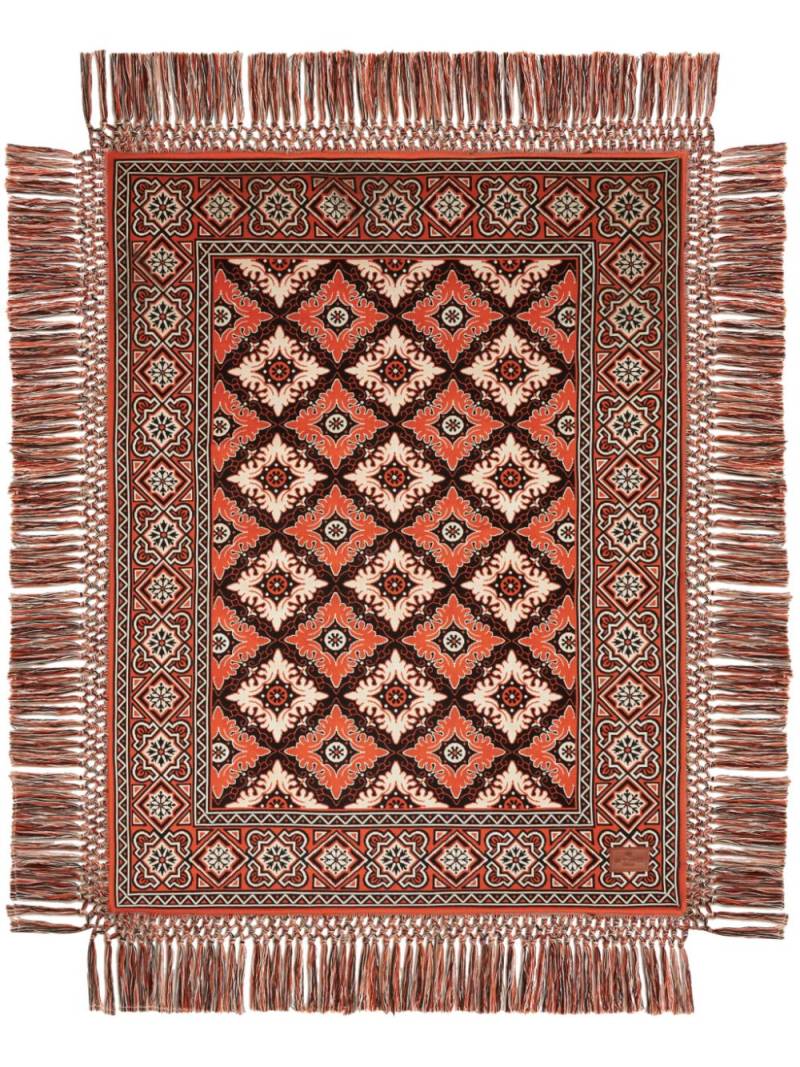 ETRO jacquard-pattern blanket - Orange von ETRO