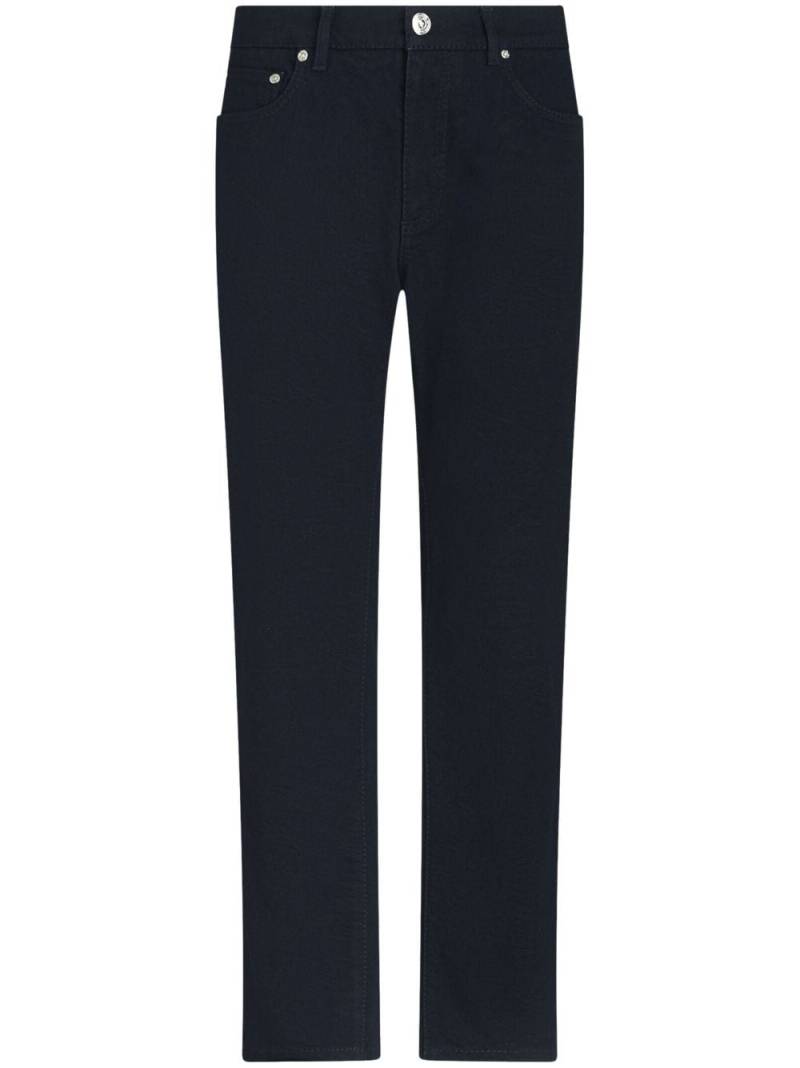 ETRO jacquard-pattern slim-fit jeans - Blue von ETRO