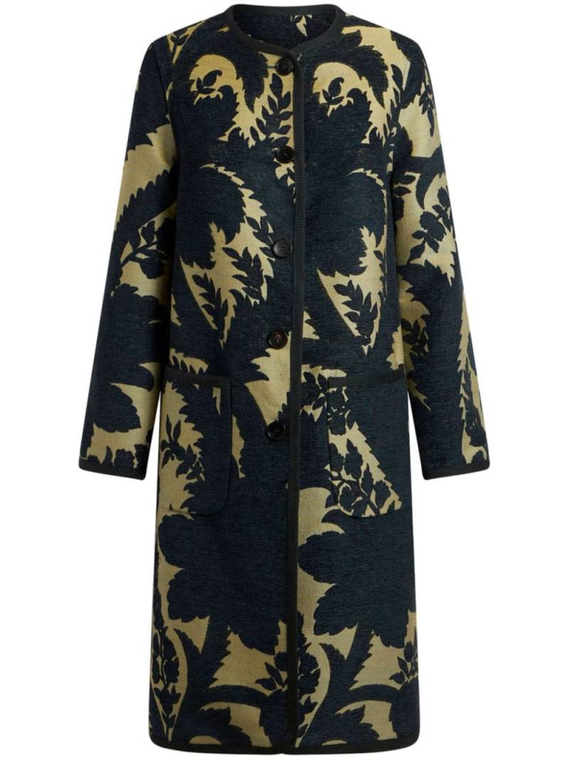 ETRO jacquard reversible coat - Blue von ETRO