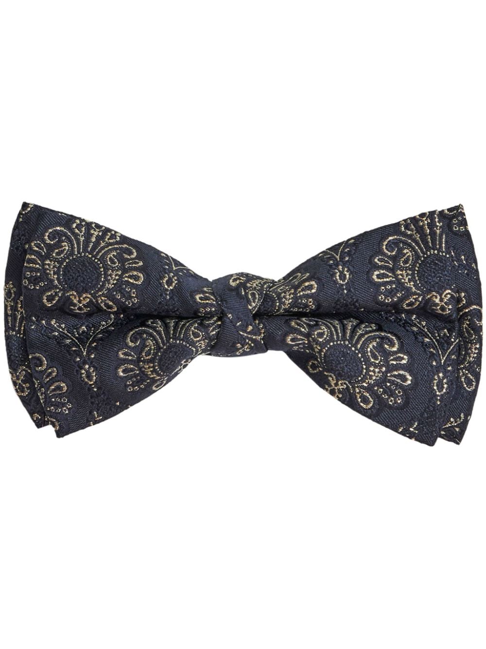 ETRO jacquard silk-blend bow tie - Black von ETRO