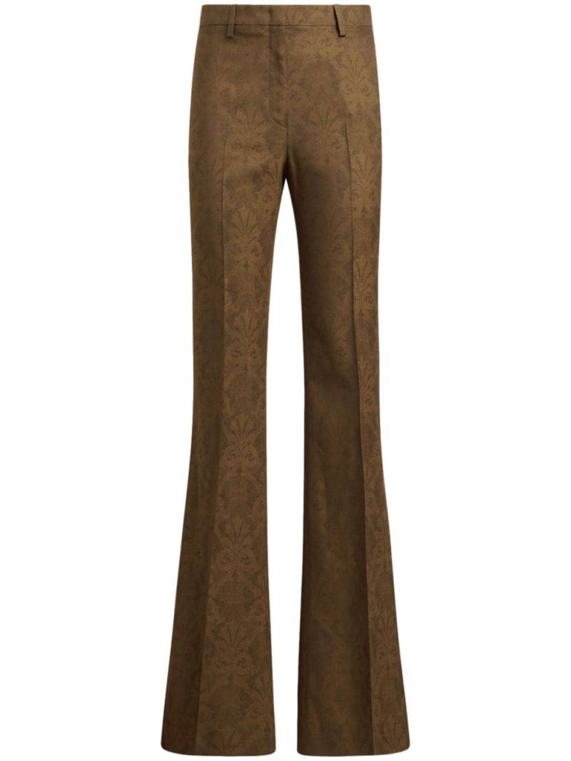 ETRO jacquard trousers - Brown von ETRO