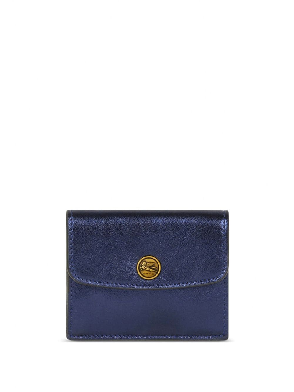 ETRO laminated leather cardholder - Blue von ETRO