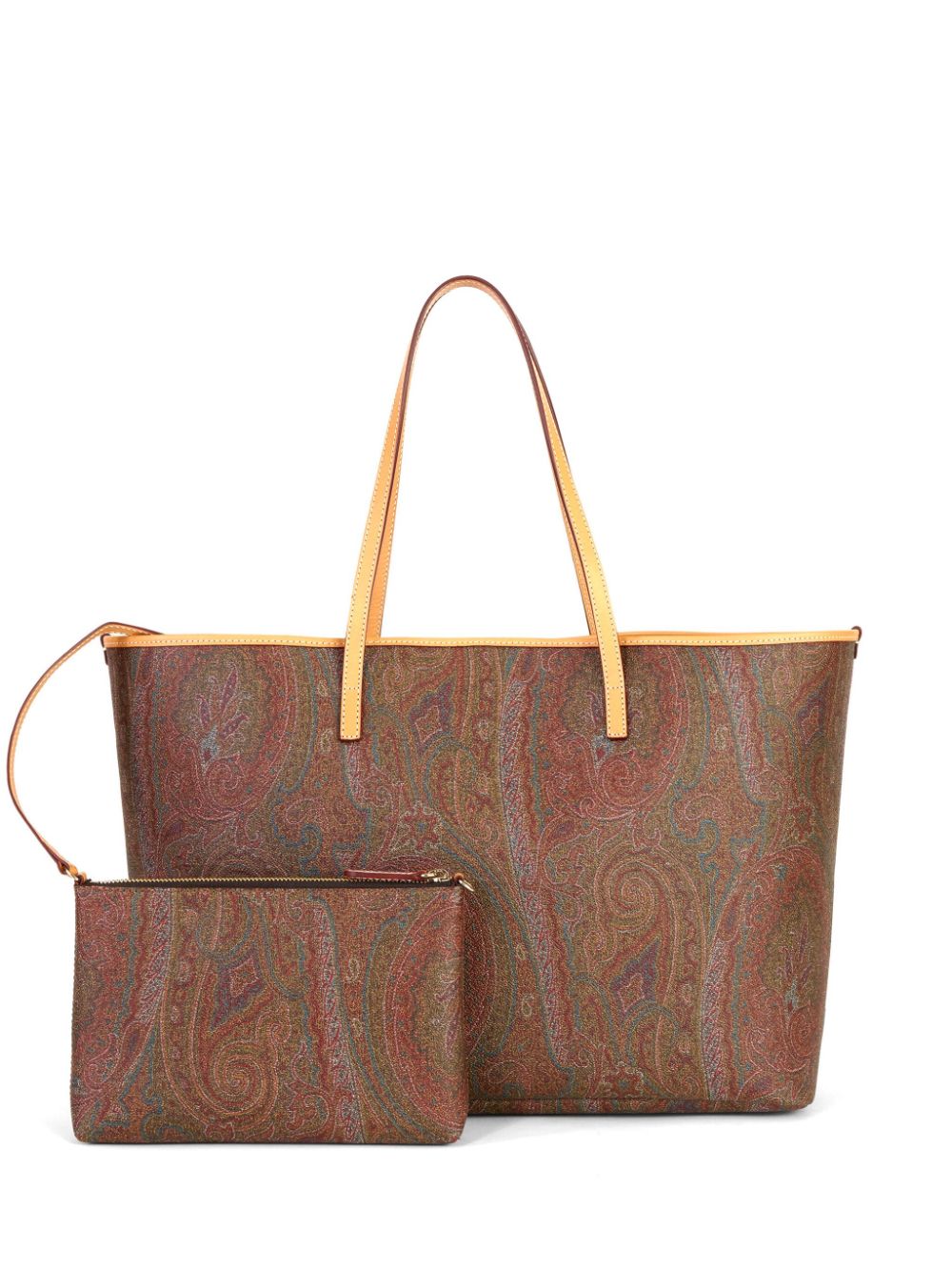 ETRO large Paisley jacquard shopper tote bag - Brown von ETRO