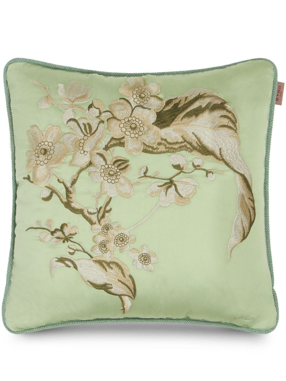 ETRO leafy floral motif cushion (45cm x 45cm) - Green von ETRO