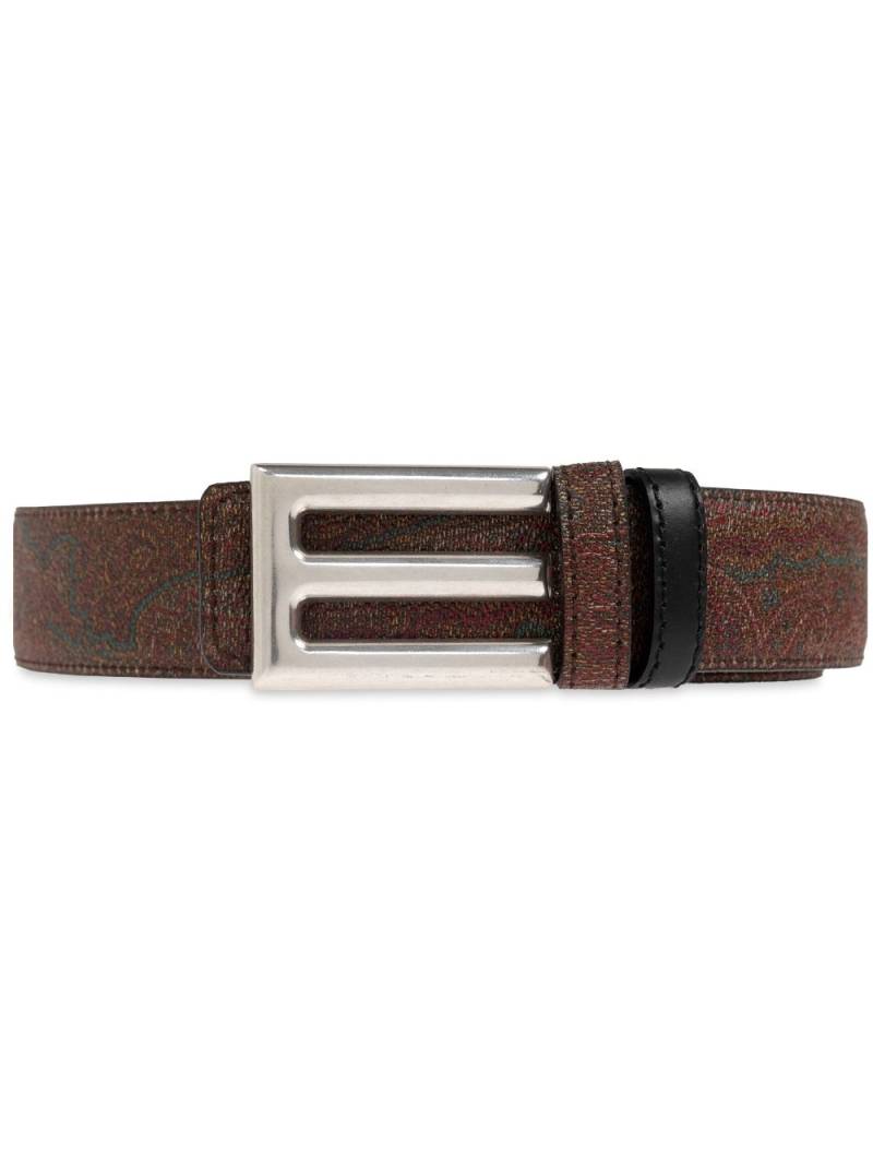 ETRO logo-buckle belt - Brown von ETRO