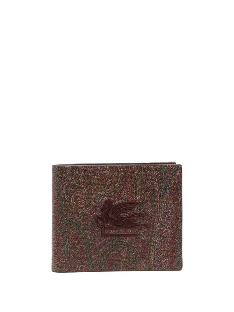 ETRO logo-embroidered leather wallet von ETRO