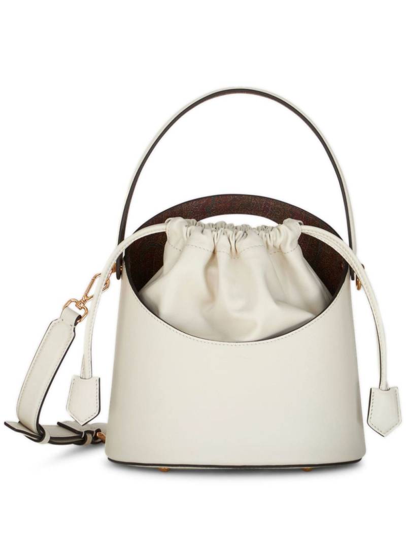 ETRO medium Saturno leather bucket bag - White von ETRO