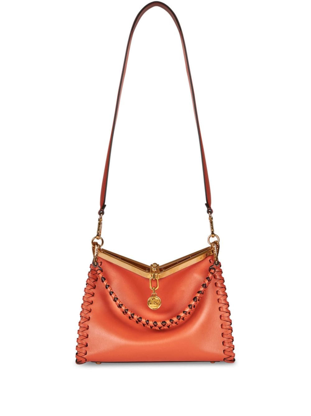 ETRO medium Vela leather shoulder bag - Orange von ETRO