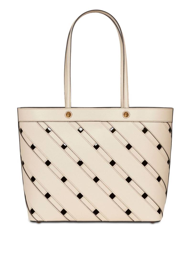 ETRO medium woven leather bag - White von ETRO