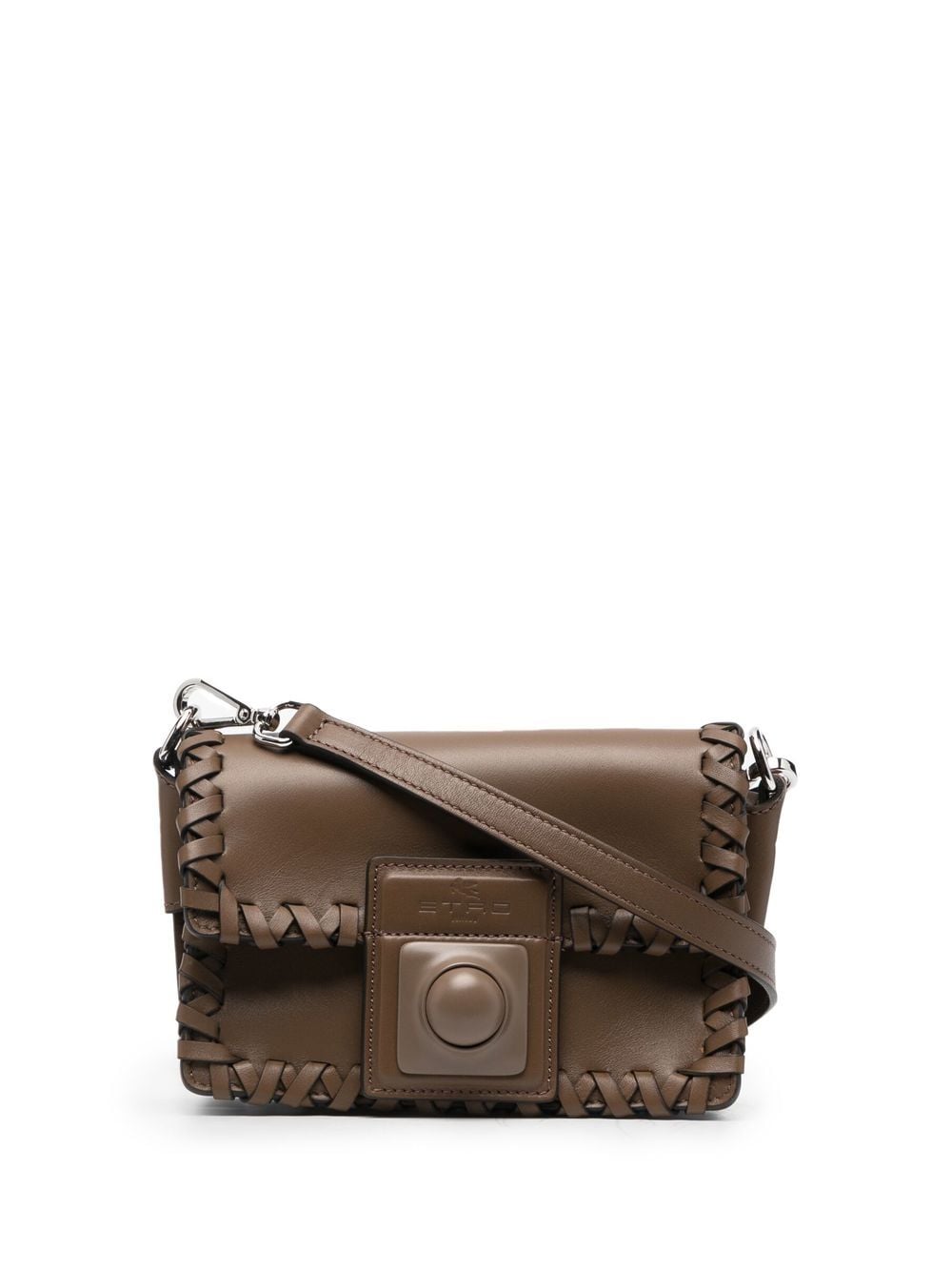 ETRO mini Crown Me leather bag - Brown von ETRO