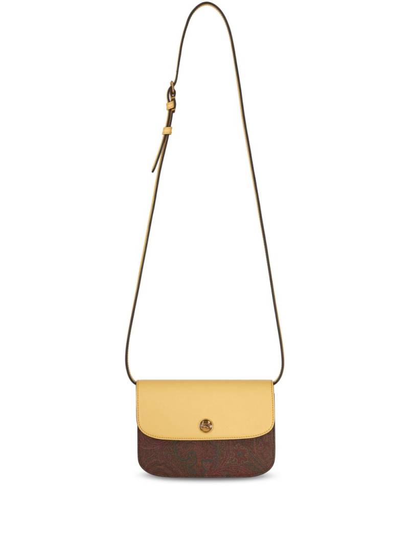 ETRO mini Essential leather crossbody bag - Brown von ETRO