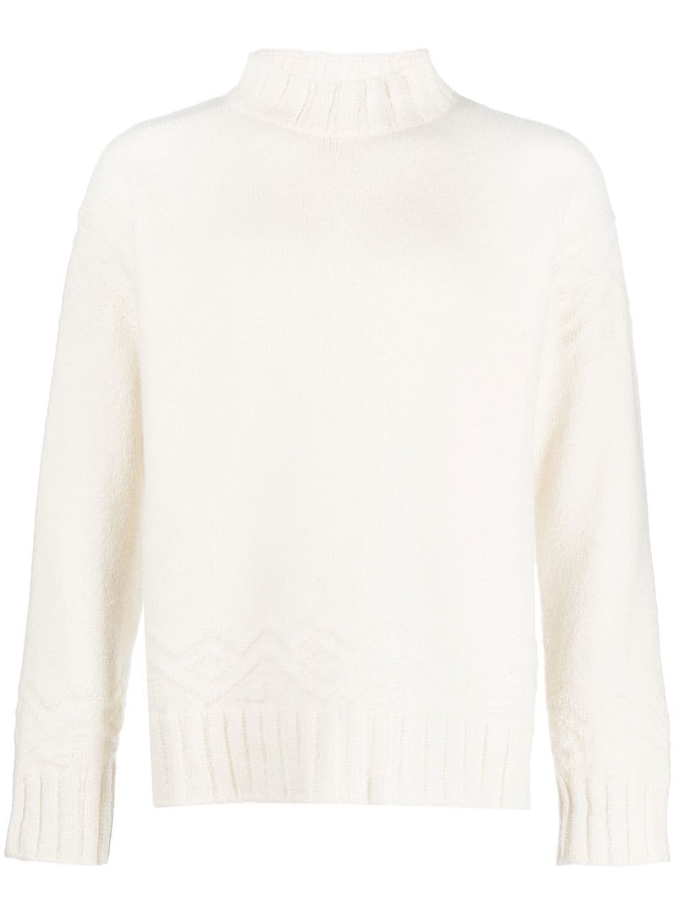 ETRO mock-neck wool-blend jumper - White von ETRO