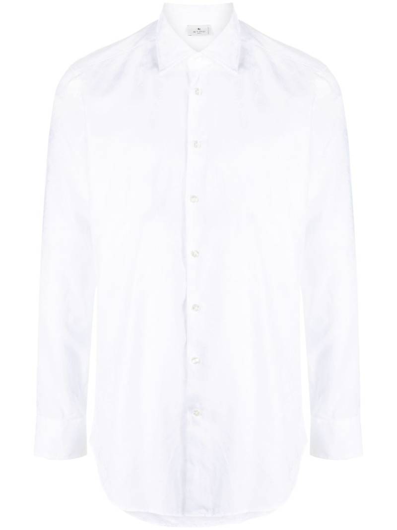 ETRO monogram-pattern cotton shirt - White von ETRO