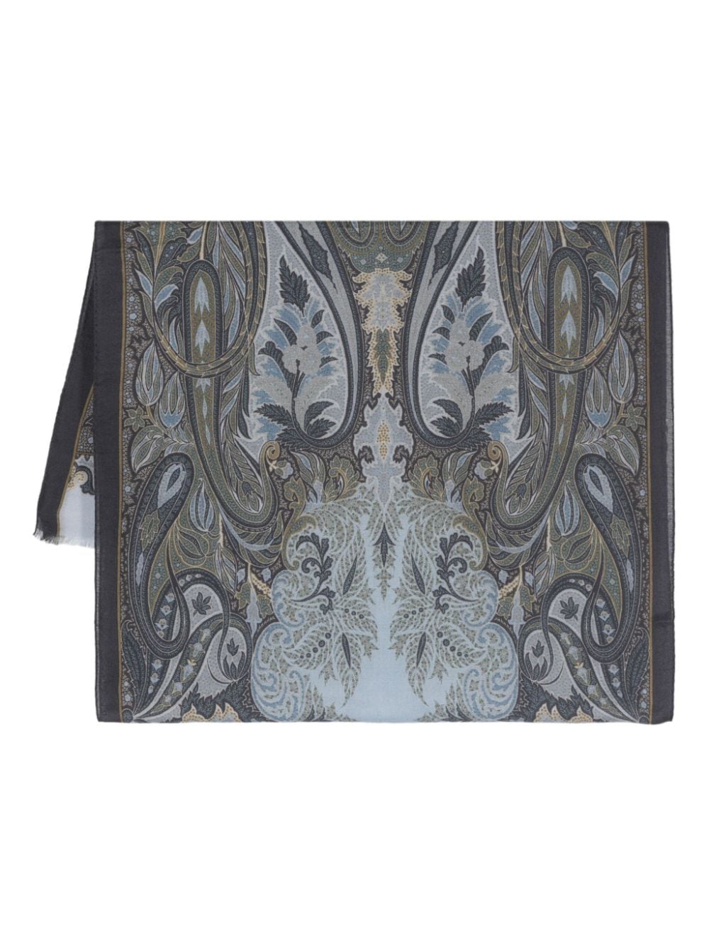 ETRO paisley-jacquard scarf - Blue von ETRO