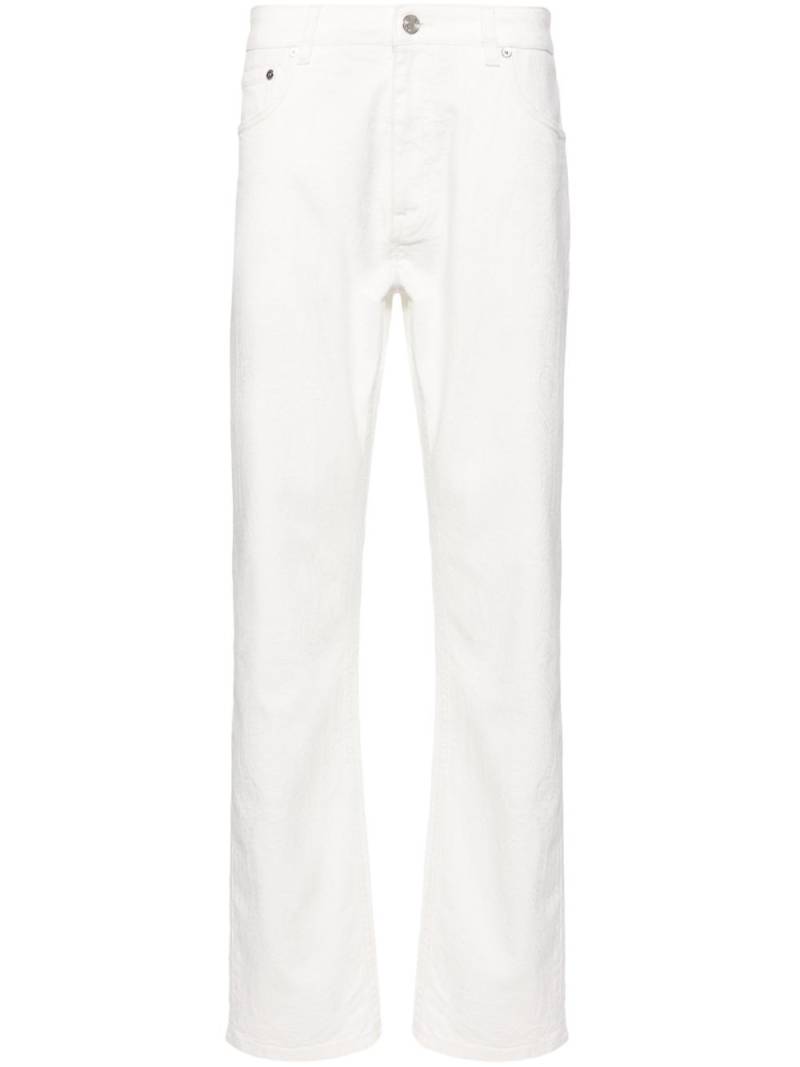 ETRO paisley-jacquard straight-leg jeans - White von ETRO