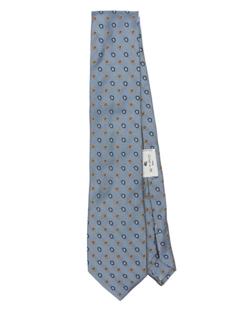 ETRO paisley-jacquard tie - Blue von ETRO