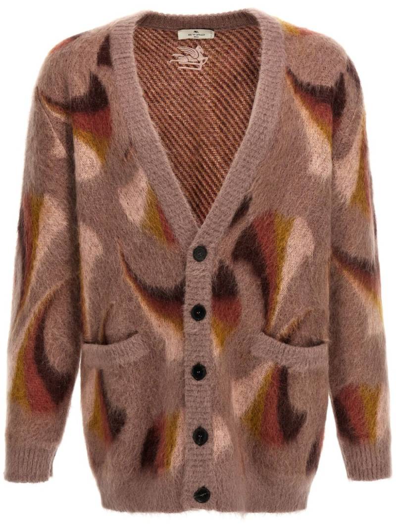 ETRO paisley-pattern cardigan - Brown von ETRO