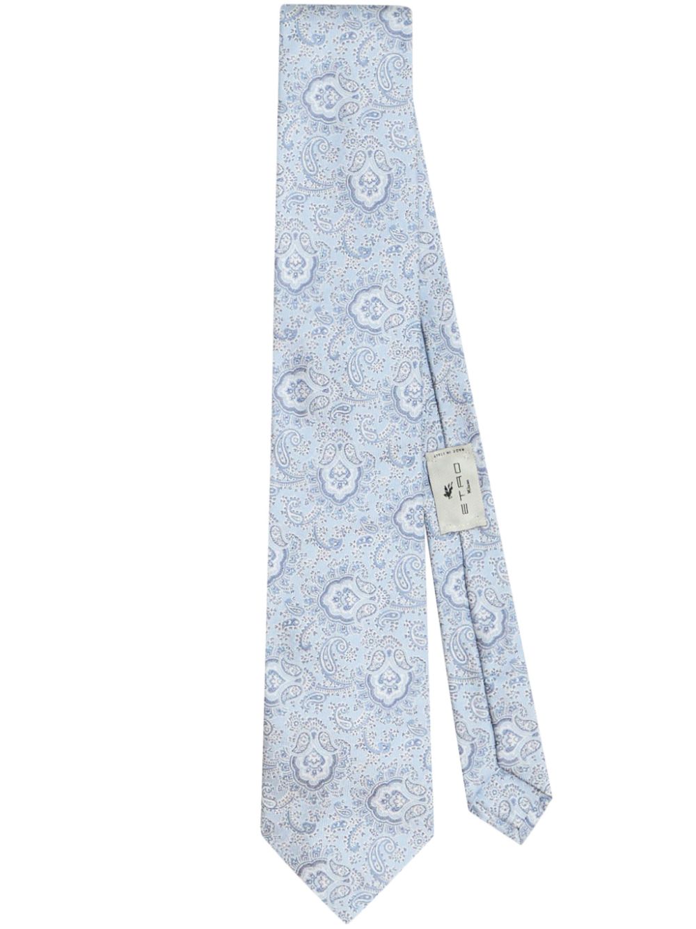 ETRO paisley-pattern silk tie - Blue von ETRO