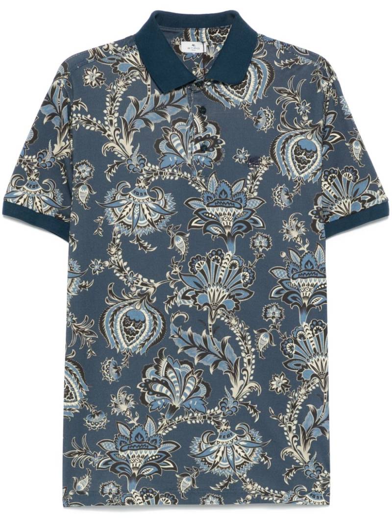 ETRO paisley polo shirt - Blue von ETRO