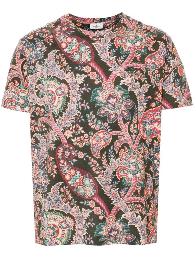 ETRO paisley-print T-shirt - Green von ETRO