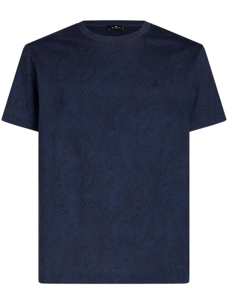 ETRO paisley-print cotton T-shirt - Blue von ETRO