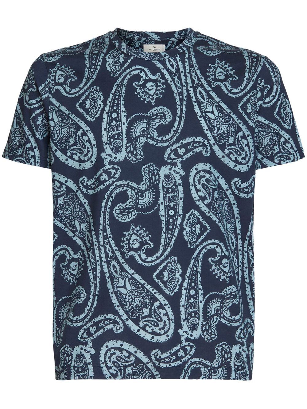 ETRO paisley-print cotton T-shirt - Blue von ETRO
