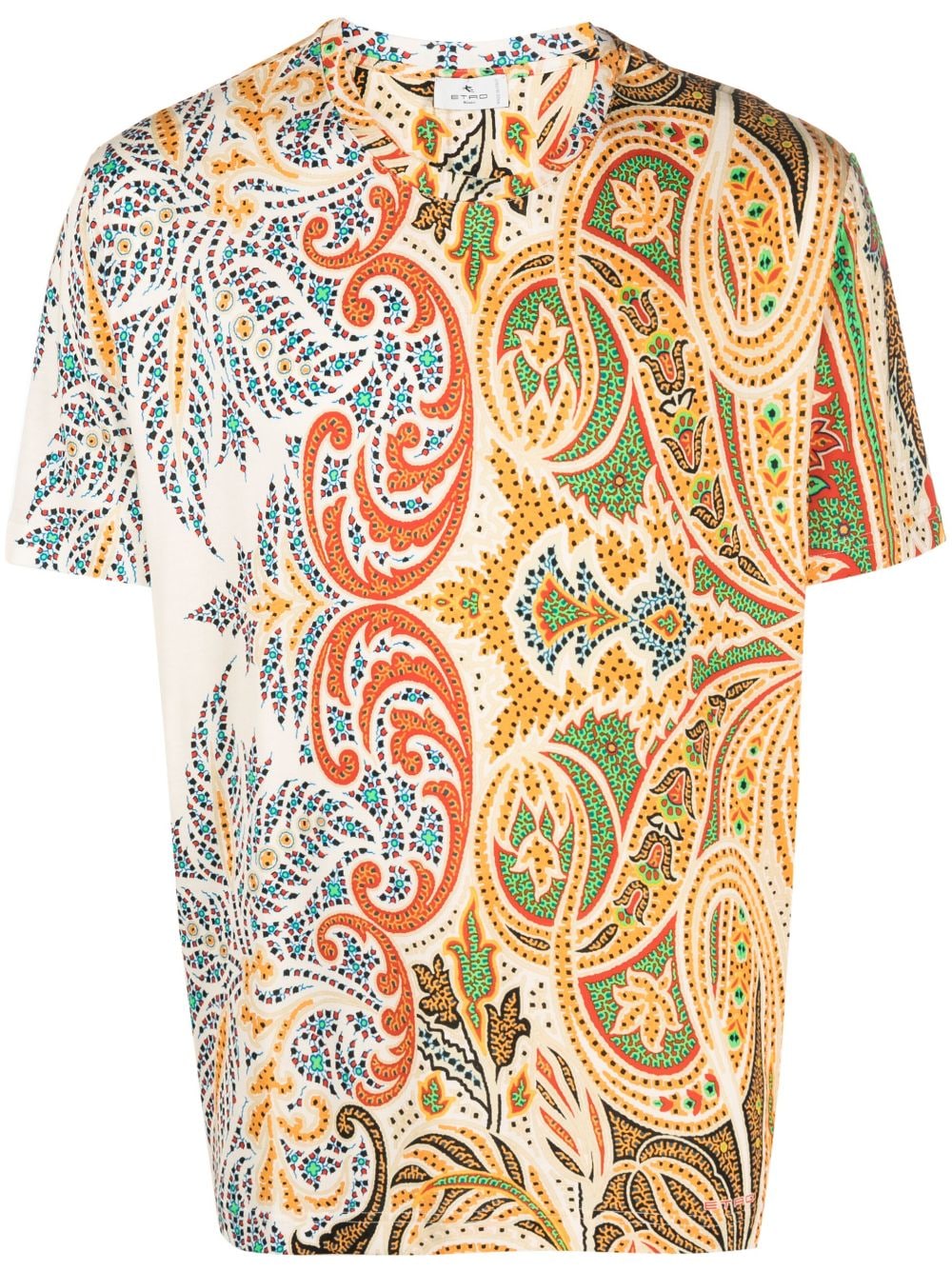 ETRO paisley-print cotton T-shirt - Orange von ETRO