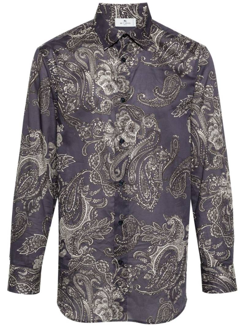 ETRO paisley-print cotton shirt - Blue von ETRO