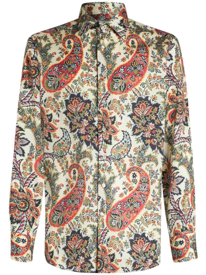 ETRO paisley-print cotton shirt - Neutrals von ETRO