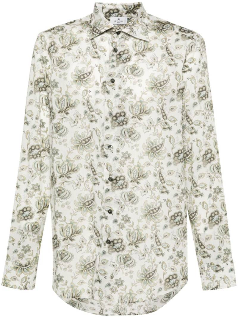 ETRO paisley-print cotton shirt - White von ETRO