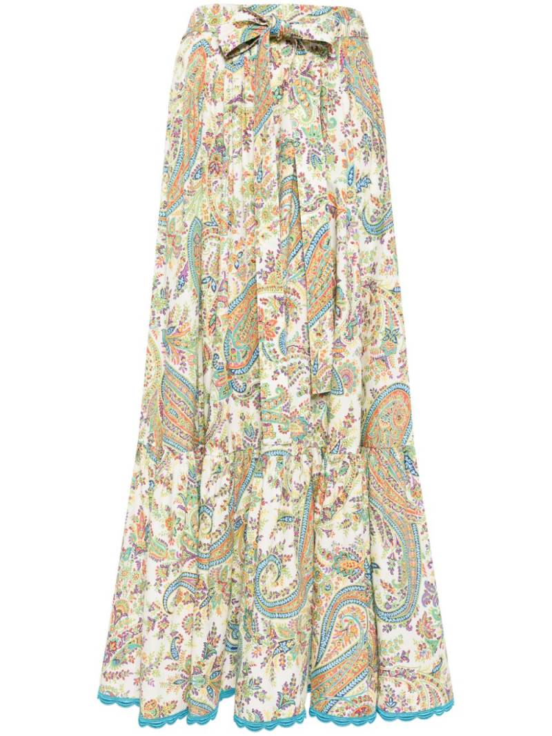 ETRO paisley-print cotton skirt - Multicolour von ETRO