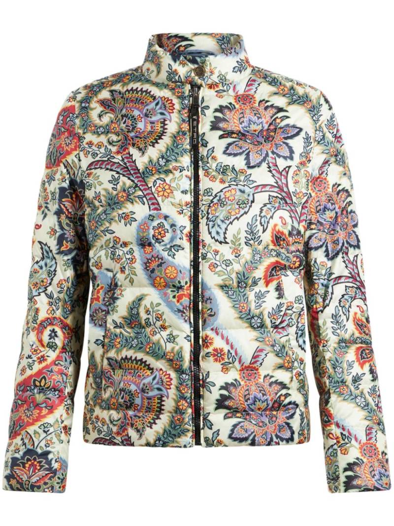 ETRO paisley-print down puffer jacket - Neutrals von ETRO