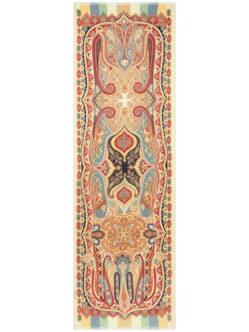 ETRO paisley-print fringed-edge scarf - Neutrals von ETRO