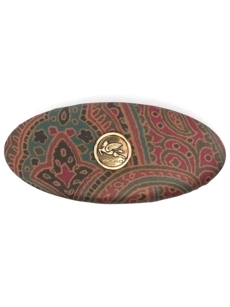 ETRO paisley-print hair clip - Green von ETRO