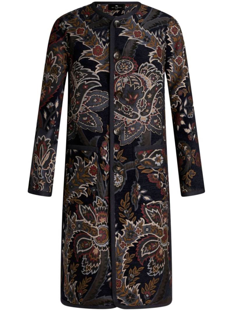 ETRO paisley-print reversible coat - Black von ETRO