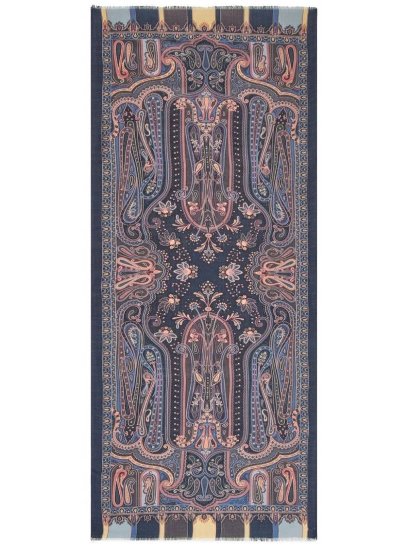 ETRO paisley-print scarf - Blue von ETRO