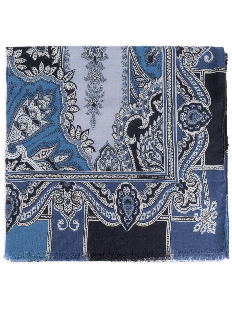 ETRO paisley-print scarf - Blue von ETRO